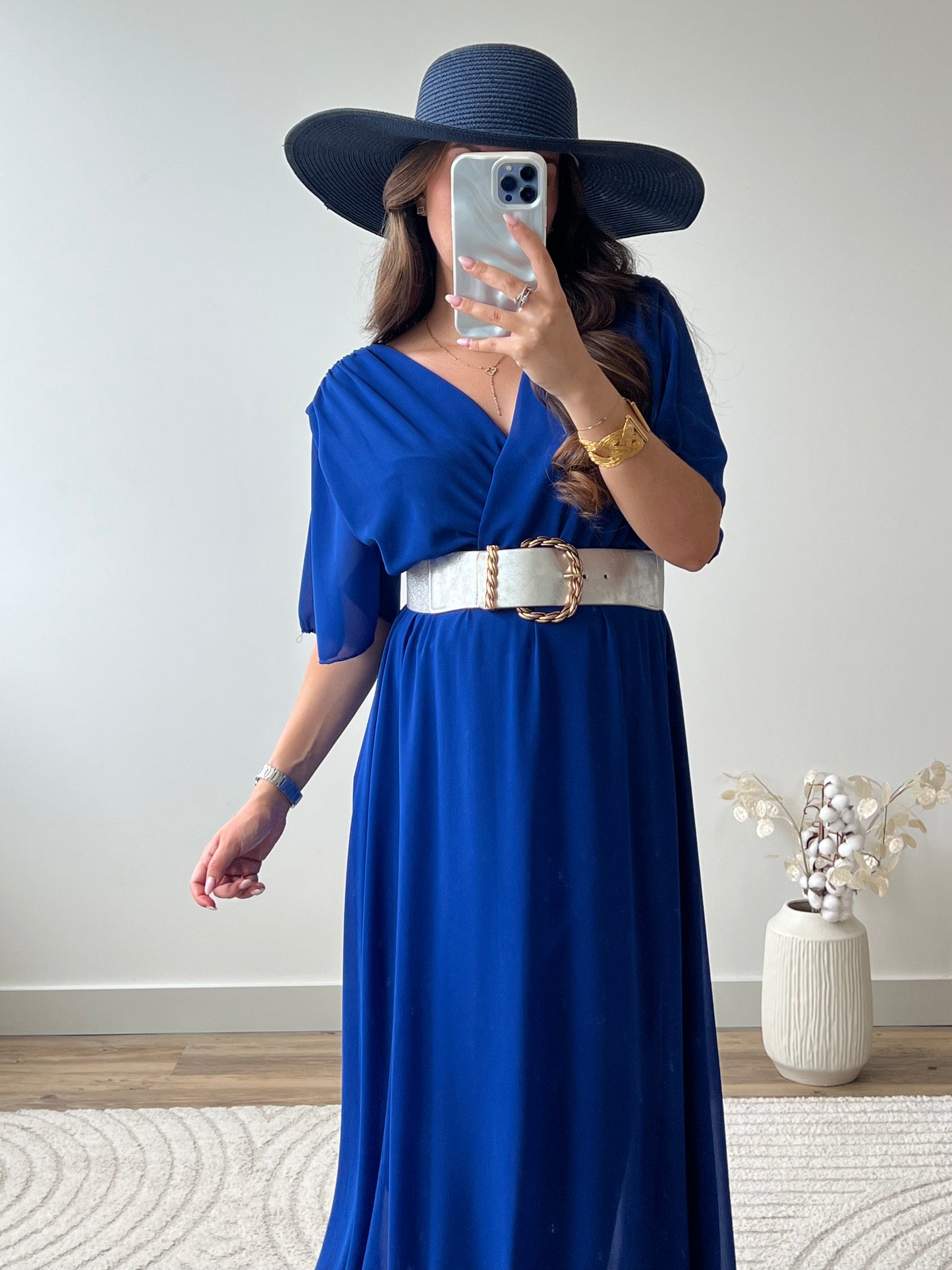ROBE BIANCA BLEU ROI