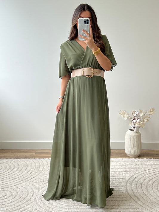 ROBE BIANCA KAKI